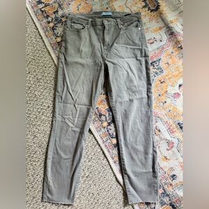7 For All Mankind B(AIR) HIGH WAIST ANKLE SKINNY IN grey SZ 30